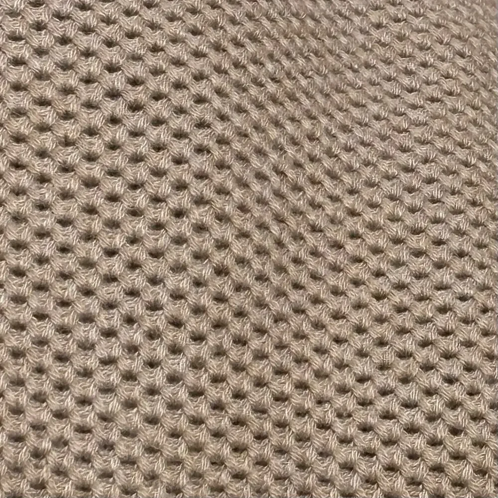 J. Crew 1/4 Zip Cotton Honeycomb Textured Camel Tan Sweater Men's Medium NWT